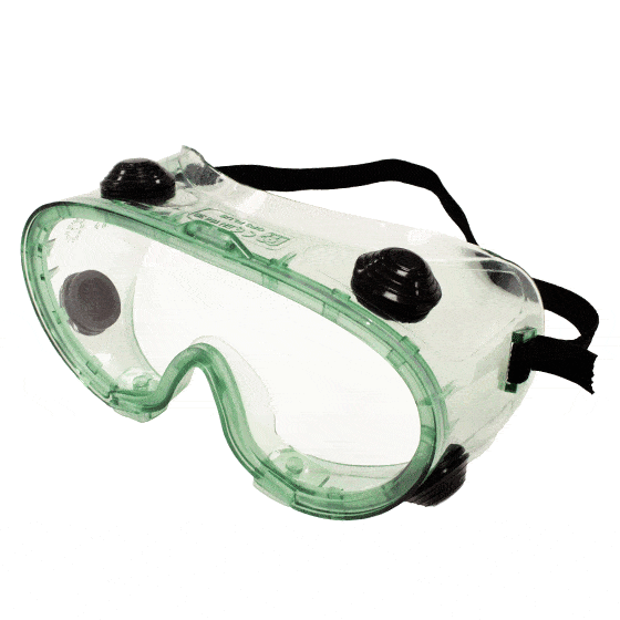 Os óculos panorâmicos GP3 Plus da Medop são uma excelente proteção ocular contra impactos e líquidos e têm ventilação antiembaciamento.
