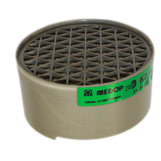 O filtro que oferece proteção contra amoníaco e derivados. Caixa de 8 filtros.