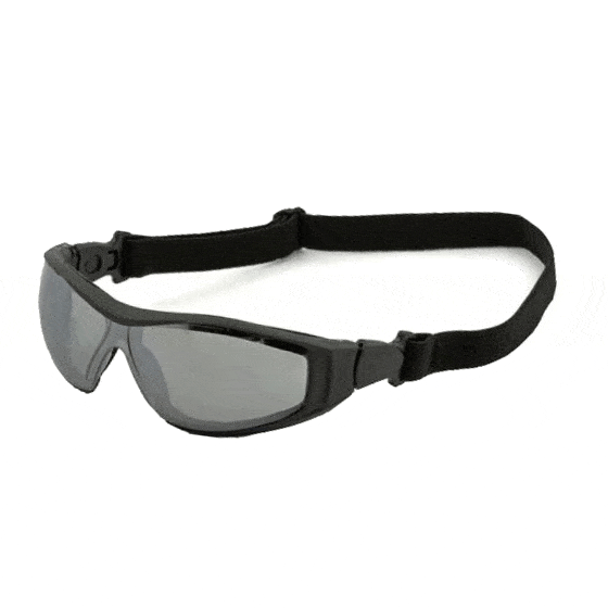 Gli occhiali Kamba, occhiali panoramici 2 in 1 con doppia certificazione secondo l'utilizzo: con elastico o con stanghette. 
