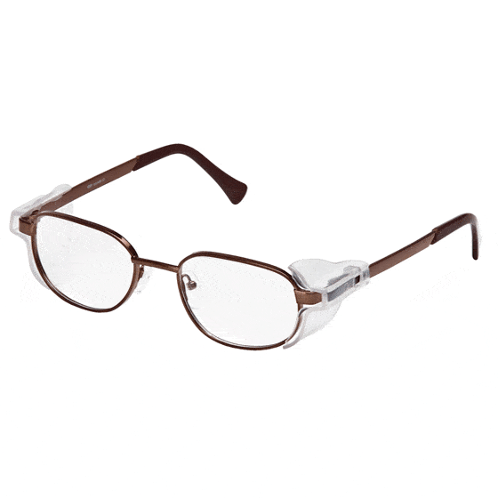 Rhin, os óculos metálicos de proteção ocular da Medop, perfeitos para o escritório.