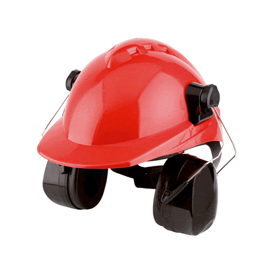 Auricular da Medop para usar fixado ao capacete Turkan. Muito confortável e compatível com outros EPI. Oferecem um alto nível de atenuação. SNR 28 dB.