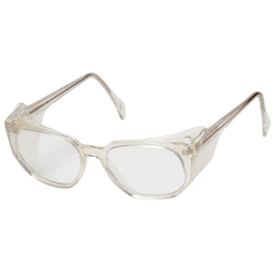 Safety spectacles with a classic design