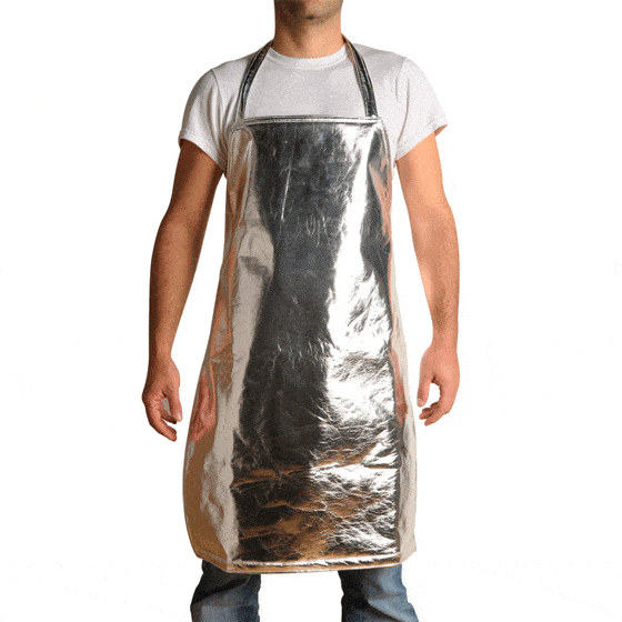 Aluminised apron front protection