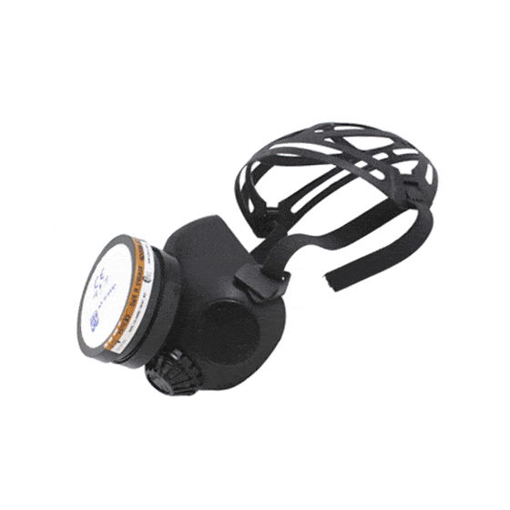 Mask I Plus, an odourless rubber half mask with a single filter and automatic harness: more safety, more comfort.