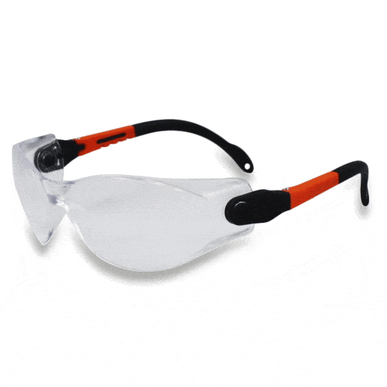 Numantina, gli occhiali di Medop più adattabili a tutti i lavoratori grazie alle loro regolazione in lunghezza e in inclinazione.
