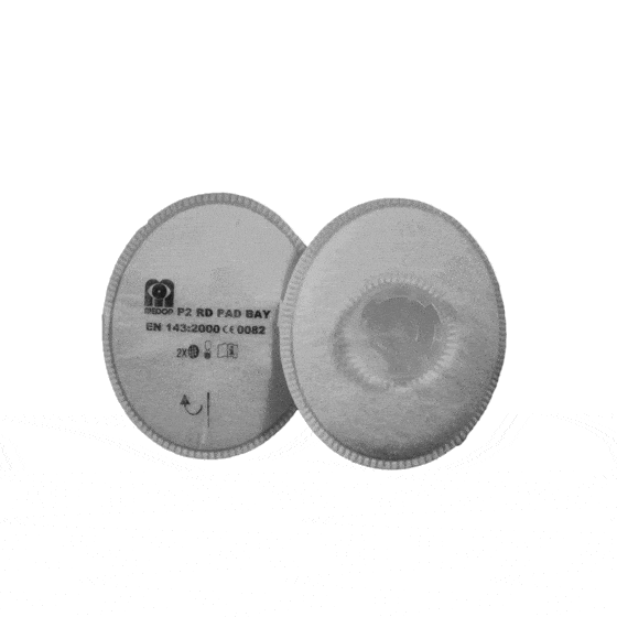 P2 RD PAD with threaded connector. 10 filters per box