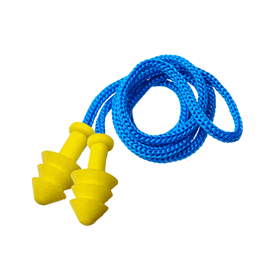 Reusable ultra-soft earplugs from Medop, manufactured using hypo-allergenic polymer. Loss-prevention cord included. For environments with moderate noise. SNR 26 dB