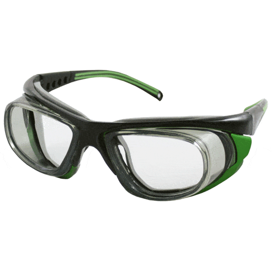 Les lunettes de sécurité de Medop, Resolution, protection oculaire en forme de masque, adaptables à toutes les physionomies, avec verres correcteurs et grand choix de traitements.