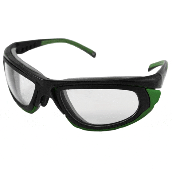 La Gafa de Seguridad de Medop, Resolution, protección ocular Envolvente, ajustable a cualquier fisonomía. Gafa de lentes intercambiables para múltiples puesto de Trabajo.