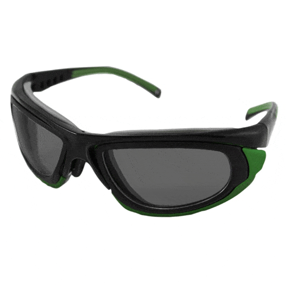 Gli occhiali di sicurezza di Medop Resolution, una protezione avvolgente e adattabili a tutte le fisionomie. Occhiali con lenti intercambiabili per multipli posti di lavoro.