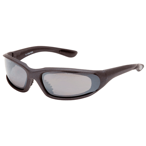 Shark, os óculos de segurança envolventes e desportivos da Medop, disponíveis em múltiplas versões: solar, polarizada e incolor com filtro UV.