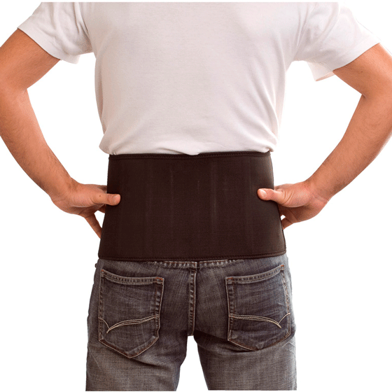 Fascia di Medop, indispensabile per alleviare il mal di schiena in lavori con carico di pesi o posture forzate. Con doppia regolazione 