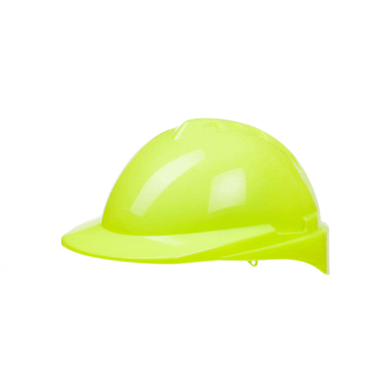 Medop safety helmet with electric properties, ideal for work with electrical risks. Available in 6 colours. High impact resistance.